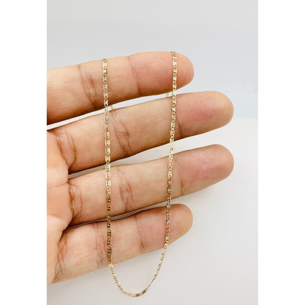 10k Gold Necklace MultiTone 16 Short Necklace